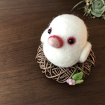 ちょこん　文鳥さん