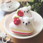 【Mサイズ】苺のくまさんショートケーキ