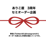 ありこ屋3周年セミオーダー企画　専用購入ページ