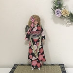 momoko・ジェニー振袖　二枚扇
