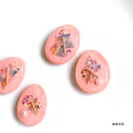♡Lady pink アシンメトリーピアス　イヤリング＊レジン