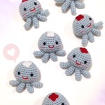 【送料無料】くらげてゃん＊ストラップ(白）
