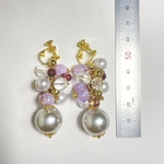 【さきちゃん様専用】パープルビーズピアス💜