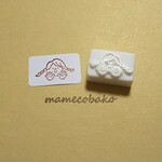 《再販》みつあみおんなのこ 手です：消しゴムはんこ。