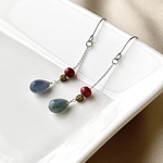 チェコしずく×ウッド＊ロングピアス/イヤリング