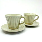再入荷！　益子焼 しのぎコーヒーカップ
