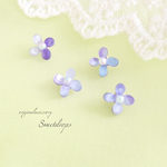 再販♡紫陽花グラデーションピアス/イヤリング