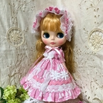 ネオブライスアウトフィット　クラシカル初夏ワンピ、ヘッドドレスセット　ブライス服　ドール服　人形服　着せ替え服21