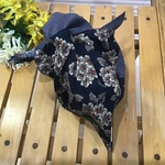 【再3】小ぶり和❤️結びやすいお弁当あずま袋(藍色和柄)