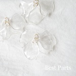 4pcs フラワータッセル 花びら クリア