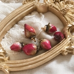 【限定】ドライフラワー薔薇チャームアンティークレッド2個♡