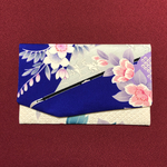 着物リメイク　正絹　慶事用袱紗　牡丹　花　鳥　絞り