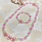✨セール✨お花の首飾り(ネックレス)とブレスレットセット　子供用