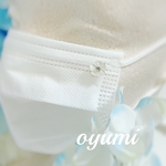 再販♪ マスクチャーム　マグネットタイプ　キャッツアイ　お花　ホワイト　White  白　マスクピアス　マスク　マグネットピアス　シンプル