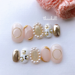 再販🌿ジェルネイルチップ❥❥❥﻿ワイヤー×ミラー002
