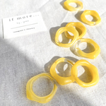 【サイズセレクト】chubby ring s ☽ marble moon / matte marble moon ⌘クリアリング  透明 リング 指輪 いびつ マーブルリング