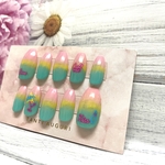 ネイルチップ　派手ネイル💅