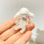 (受注制作) ミニチュア モールアート 空色 目 の ひつじ モールベア テディベア オビツ11 ** Tamubear 