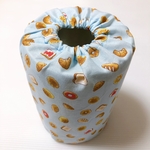 ぽっとん落とし　ミルク缶カバー【パン柄】