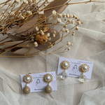 【ﾋﾟｱｽ/ｲﾔﾘﾝｸﾞ】お花×丸玉クリア