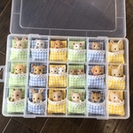 【新作】シルバニア　赤ちゃん　ベッド　お布団　ケース　収納　夏色ギンガム柄