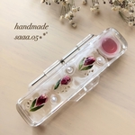 ❤︎ 人気 ❤︎ドライフラワー❁⃘印鑑ケース チューリップ🌷