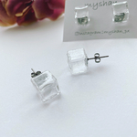 【送料無料】氷のピアス(イヤリング)金具変更OK