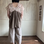 リネンのフラワーチュニック