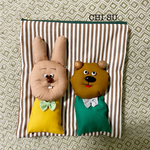 うさぽんとくまぽんポーチ