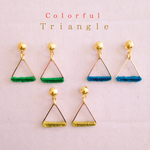 colorful△triangle ピアス