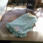 フリルタンクトップ　small flower❁