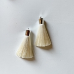 【2pcs white#32 】シンプルボリュームタッセル