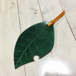 再販☆栃木レザーの木の葉のブックマーカー