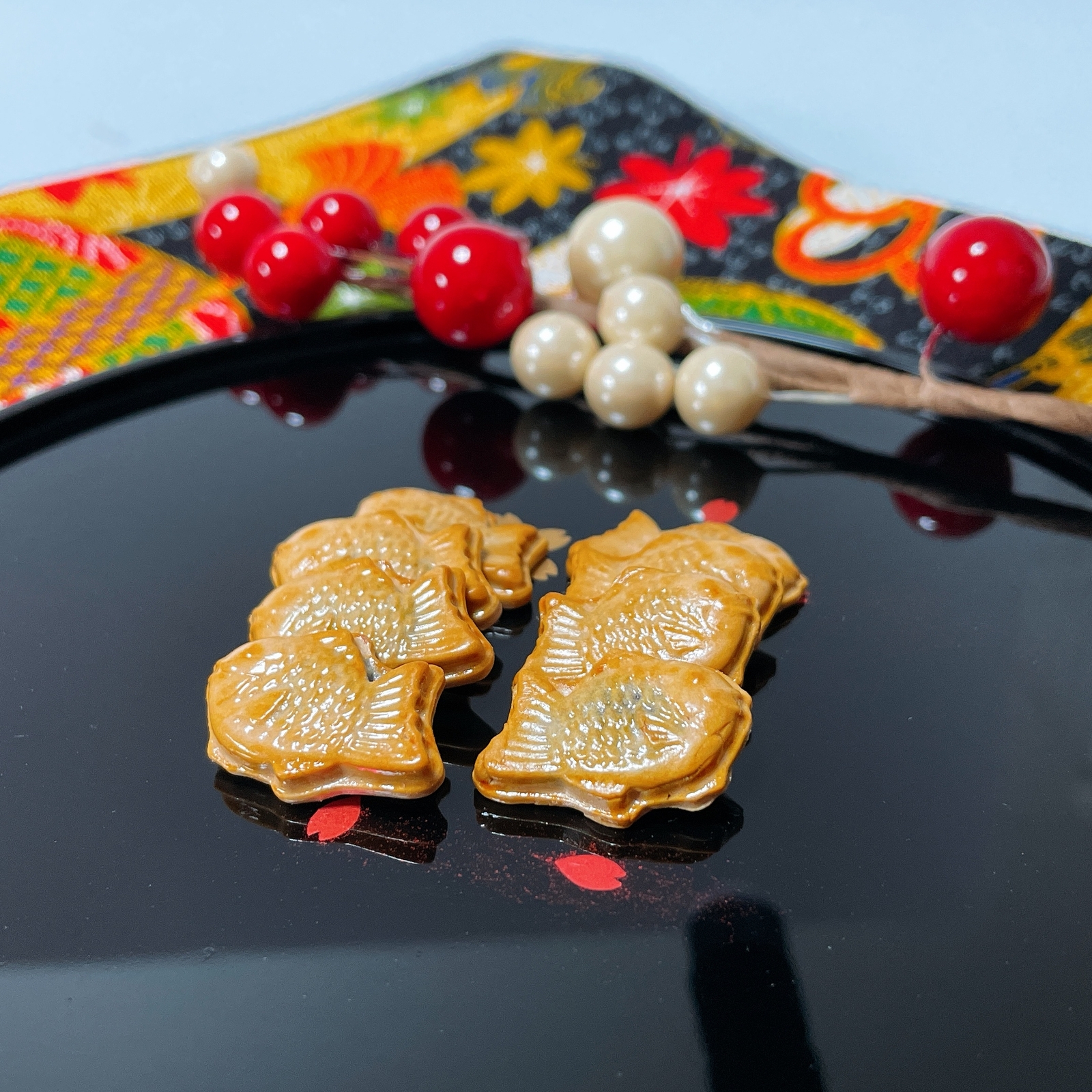 たい焼きのヘアピン 2本1セット 和菓子 フェイクスイーツ 和風 個性的