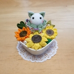【専用】つまみ細工 アレンジメント29  ひまわり
