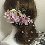 人気のフラワーヘアアクセサリー 再販