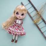 ２段フリルワンピース（トップス白）リカちゃんネオブライス
