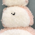 もこもこかまぼこ宇宙人くんぬいぐるみ
