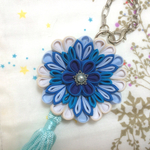 花火バッグチャーム【つまみ細工】