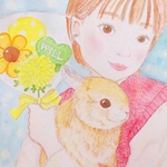 優しい手描きタッチの似顔絵