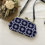 ミナペルホネン 親子がま口長財布 ポシェット anemone