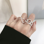 silver925 chain ring