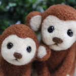親子でぷっくりお猿さん♪①