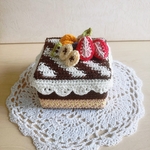 masamid4118m様専用 スクエアチョコレートケーキの小物入れ