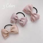 全3色🎀ニュアンスカラーのベーシックリボンのヘアゴム ふつうサイズ 🎀48mmヘアクリップorポニーフックにパーツ変更対応🎀卒園・卒業・入園・卒業式にも🌸