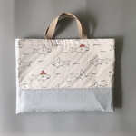 【即納】【1番人気】マチなし　男の子に！キュートジョーズ　レッスンバッグ　裏地キルティング　