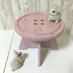 ボタンチェア ロータイプ パステルピンク