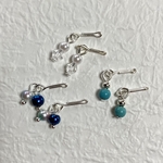 リカちゃんシルバーピアス3点セット