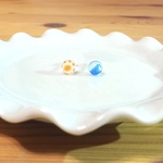 海 proofピアス　波とお日様