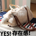ふわふわ羊を持ち歩く！大きな大きな羊カバン。BBWH03-06